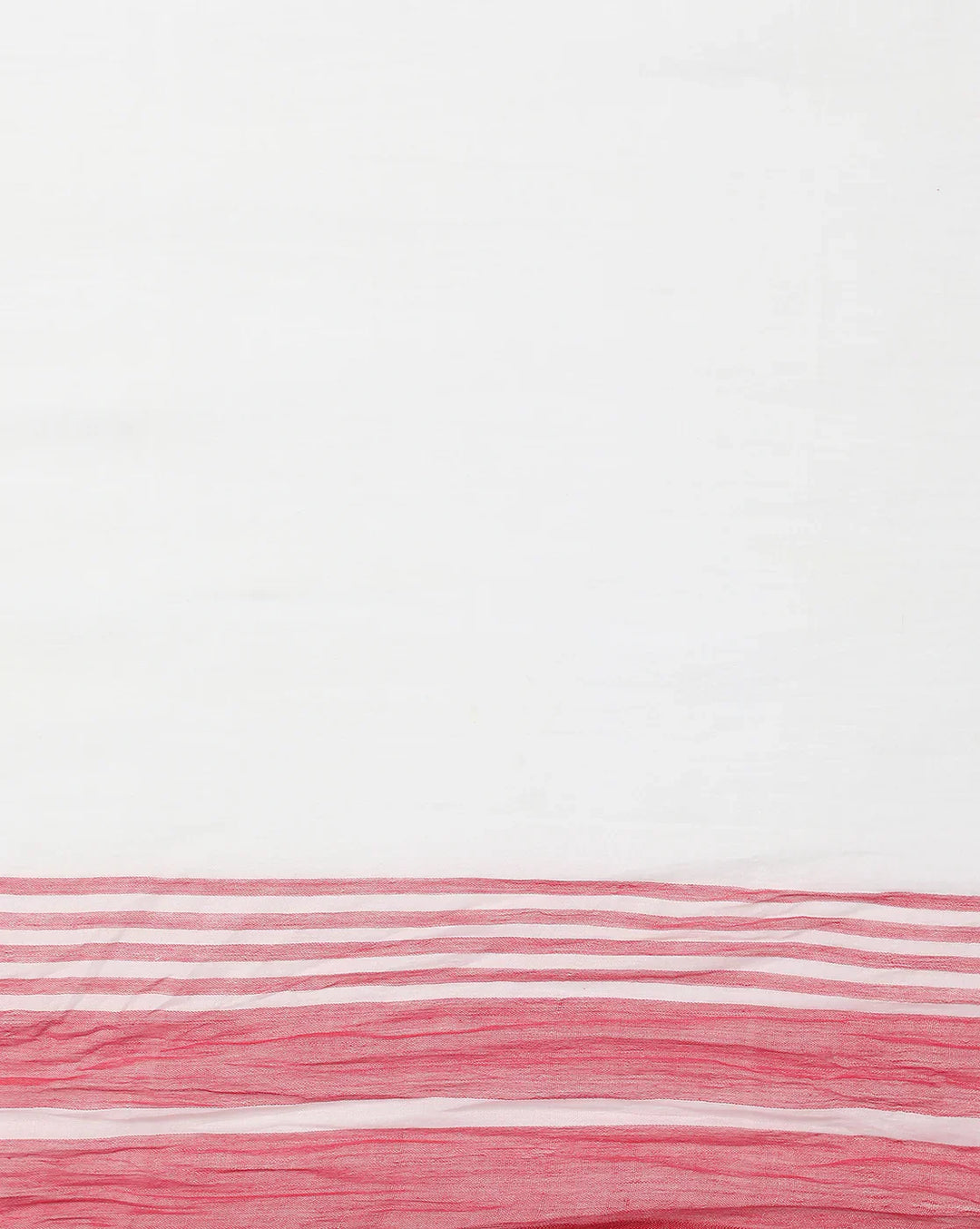 White Red Diamond Jamdani Cotton Saree