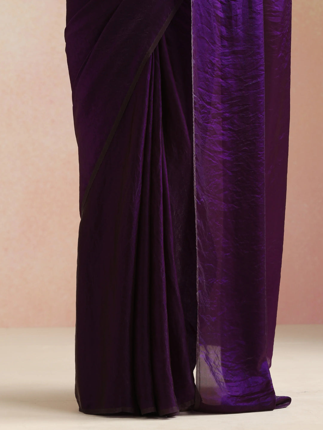 Purple Tissue Saree With Unstitched Blouse| SHOBITAM
