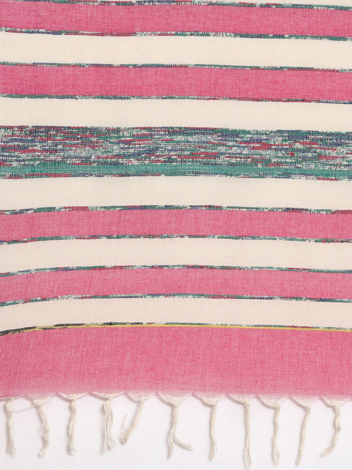 Pink Khesh Weave Pure Cotton saree