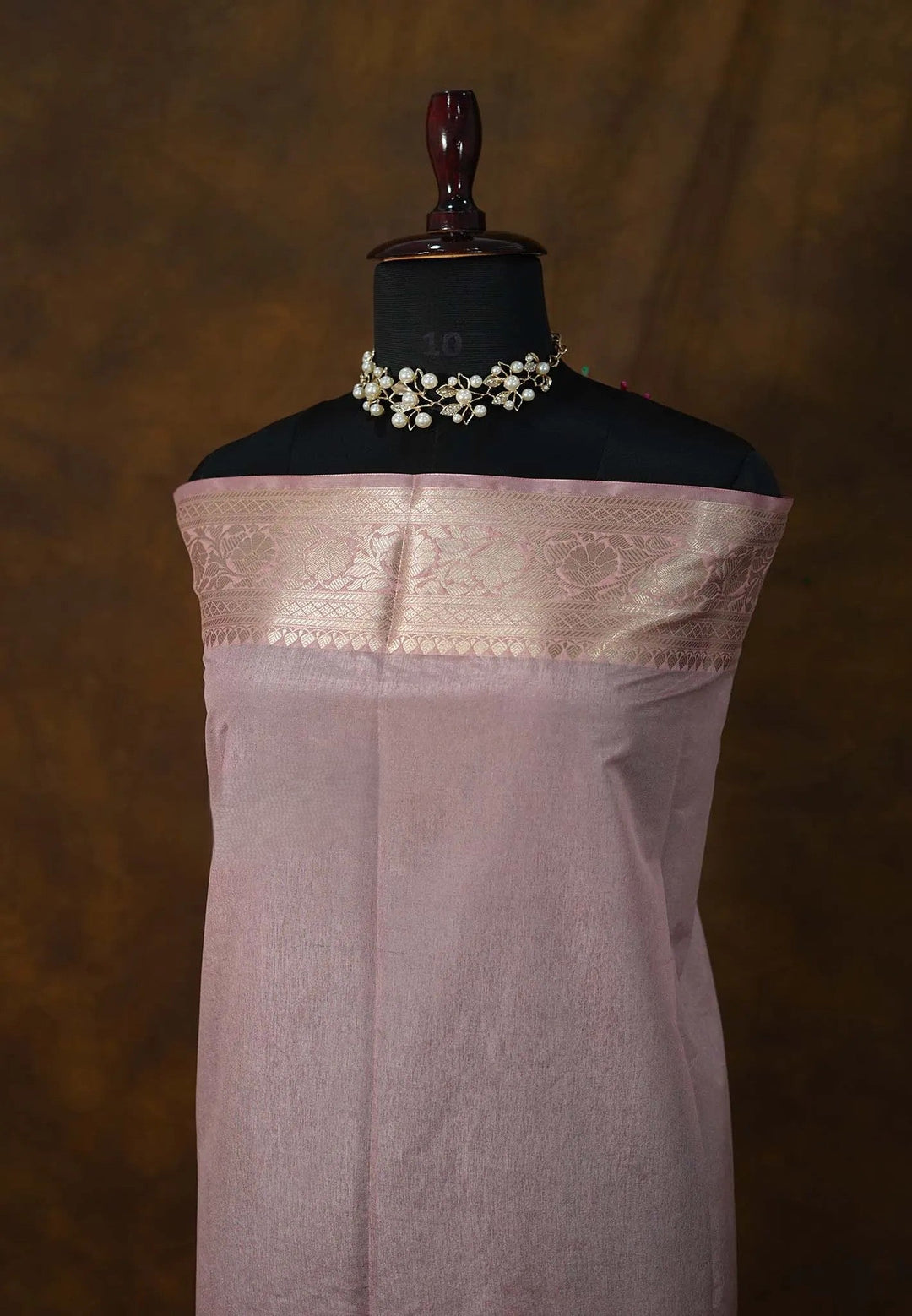 Red and Thistle Semi Silk Saree with Zari detailing| SHOBITAM