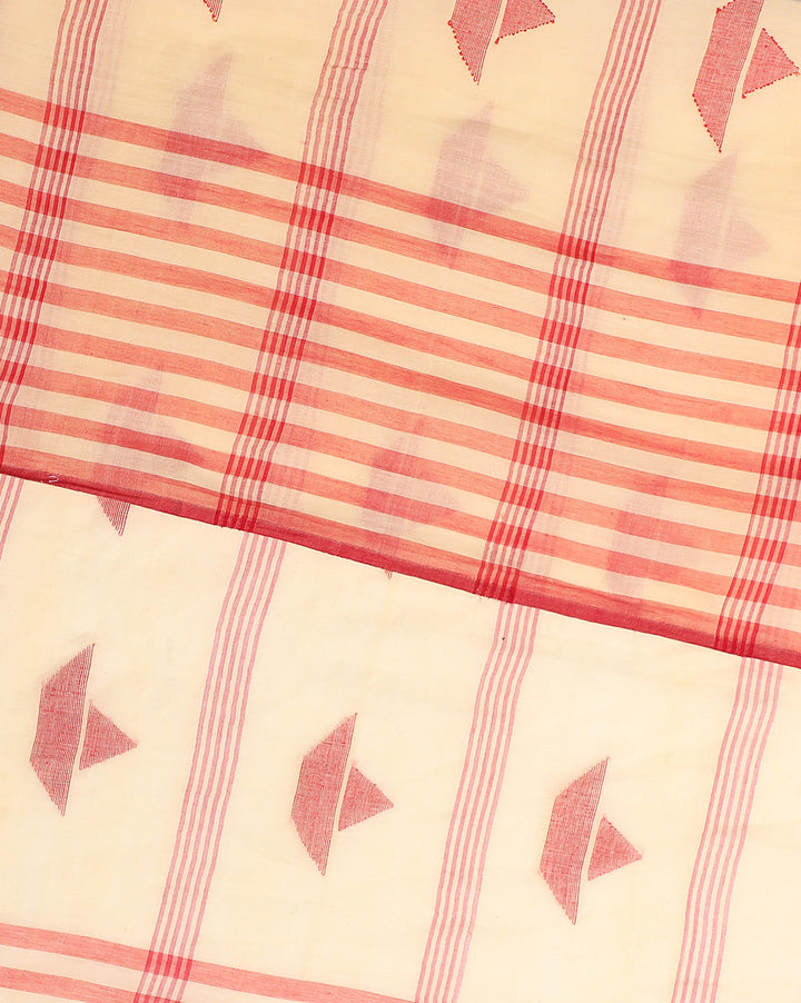 Handloom Jamdani Cotton Saree | SHOBITAM