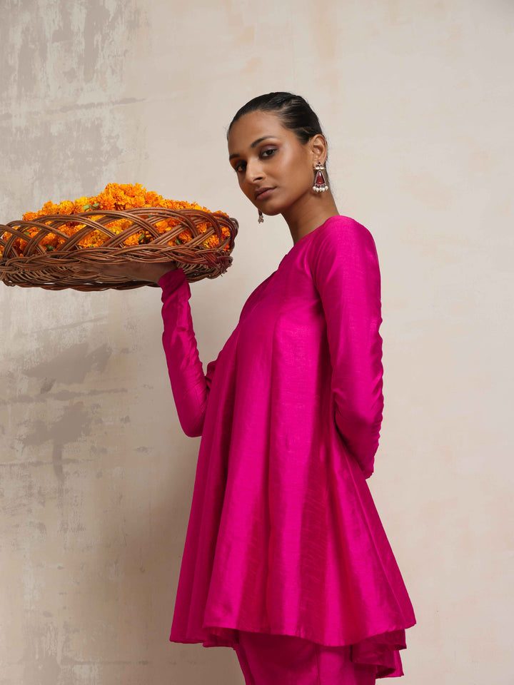 Pink Silk Co-ord Set | SHOBITAM
