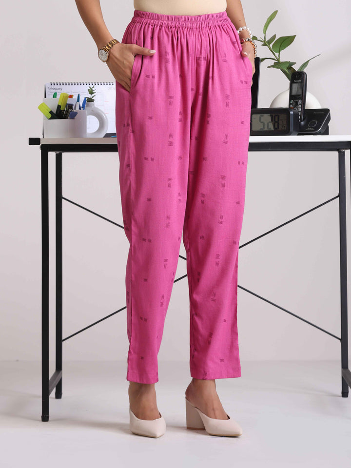 Pink Print Kaftan Kurta Co-ord Set | SHOBITAM