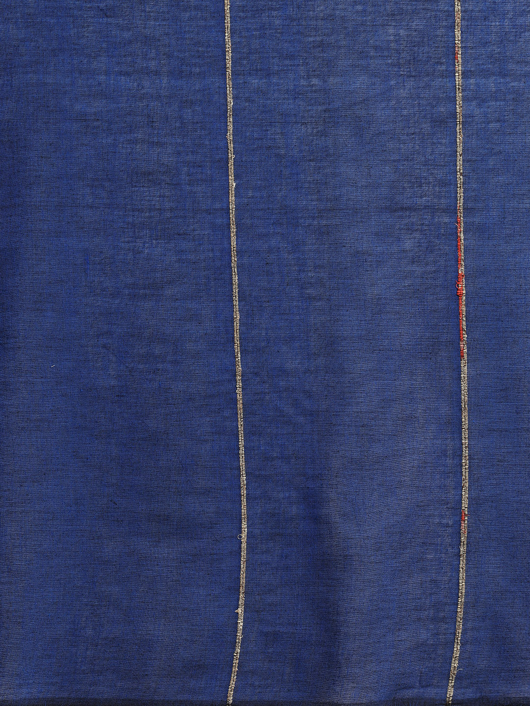 Dark Blue Ajrak Print Khesh Saree with Blouse piece | SHOBITAM