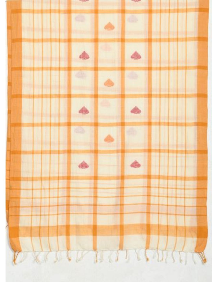 Handloom Jamdani Cotton Stole for women | SHOBITAM