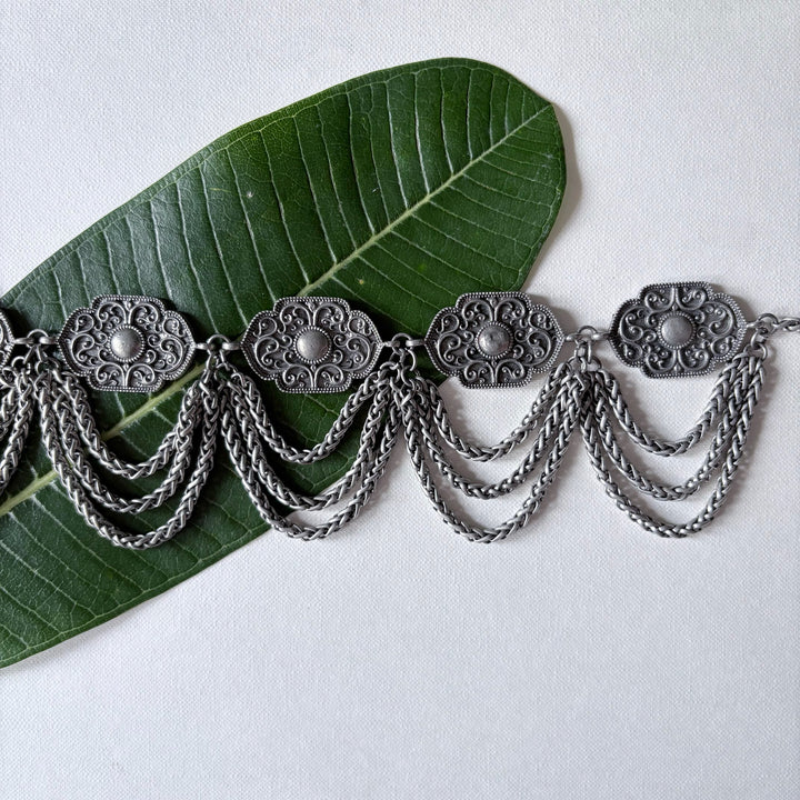 Rekha Chain Choker Necklace | SHOBITAM