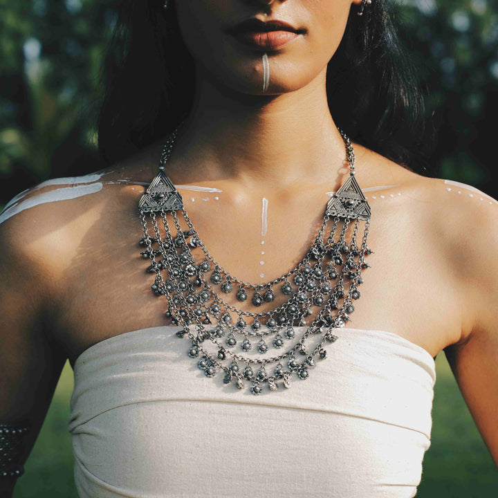 Datura Layered Necklace | SHOBITAM