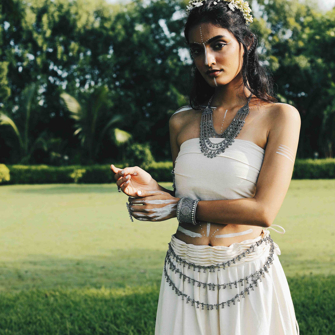 Datura Layered Necklace | SHOBITAM