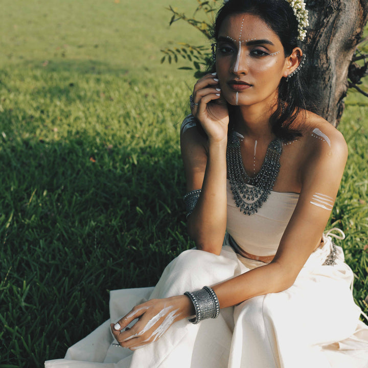 Datura Layered Necklace | SHOBITAM