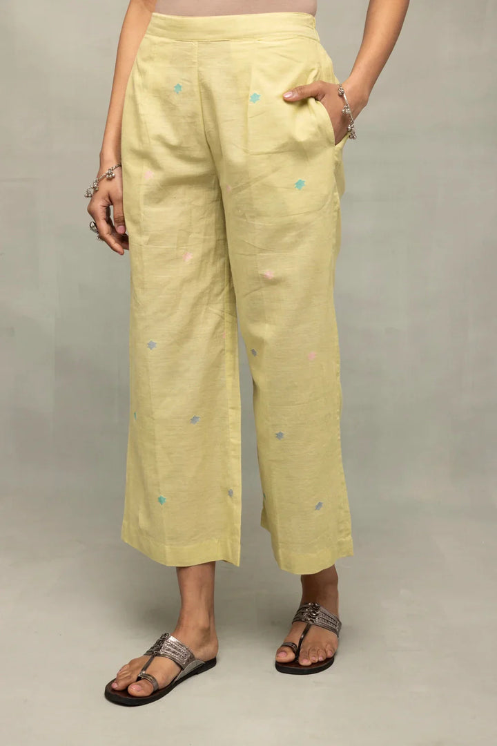 Mint Green A-Line Jamdani Co-Ord Set | SHOBITAM