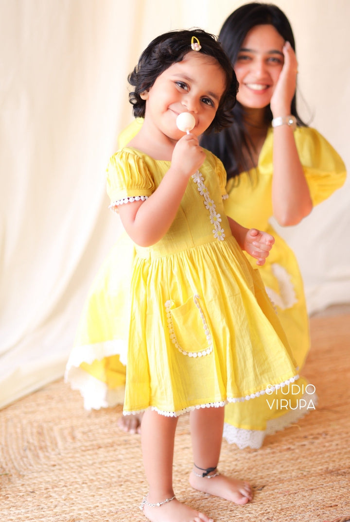 Soft Cotton Kids Frock (Gulabi) Express | SHOBITAM