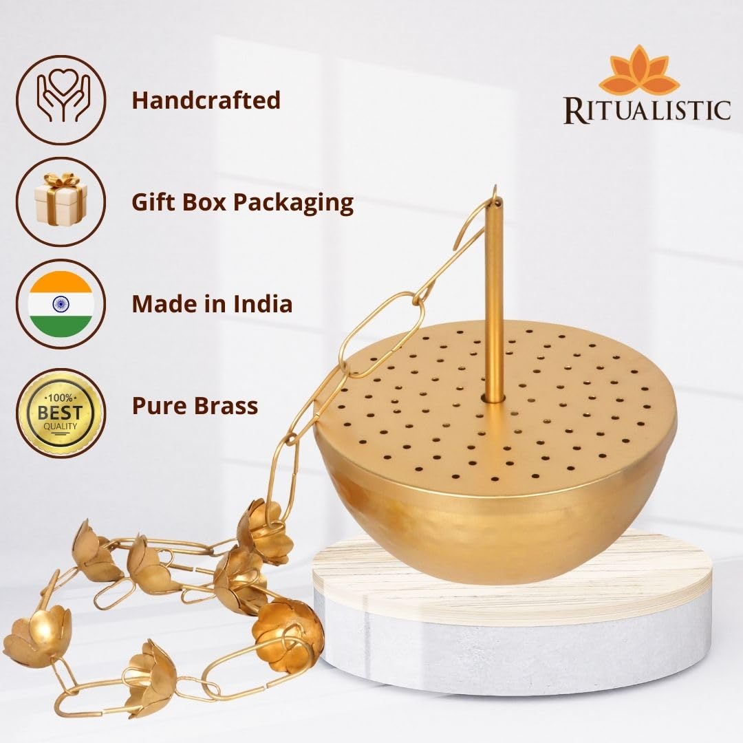 Brass Hanging Dhoop Dani Incense & Loban Burner