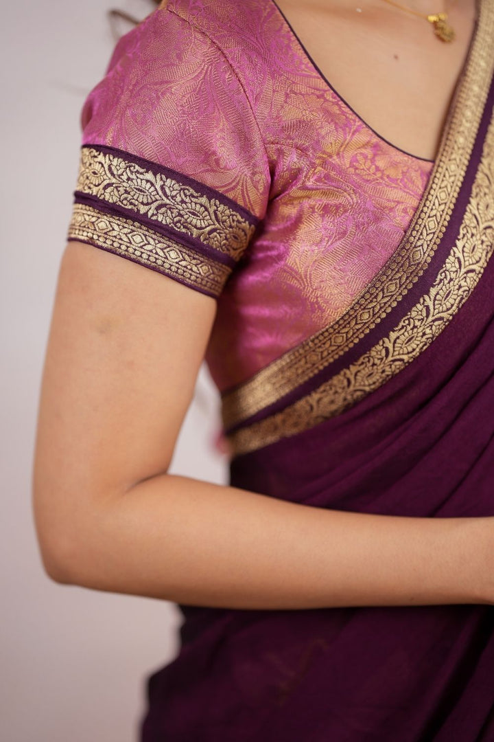 Tanisha Pink Halfsaree (Set of 3) | SHOBITAM
