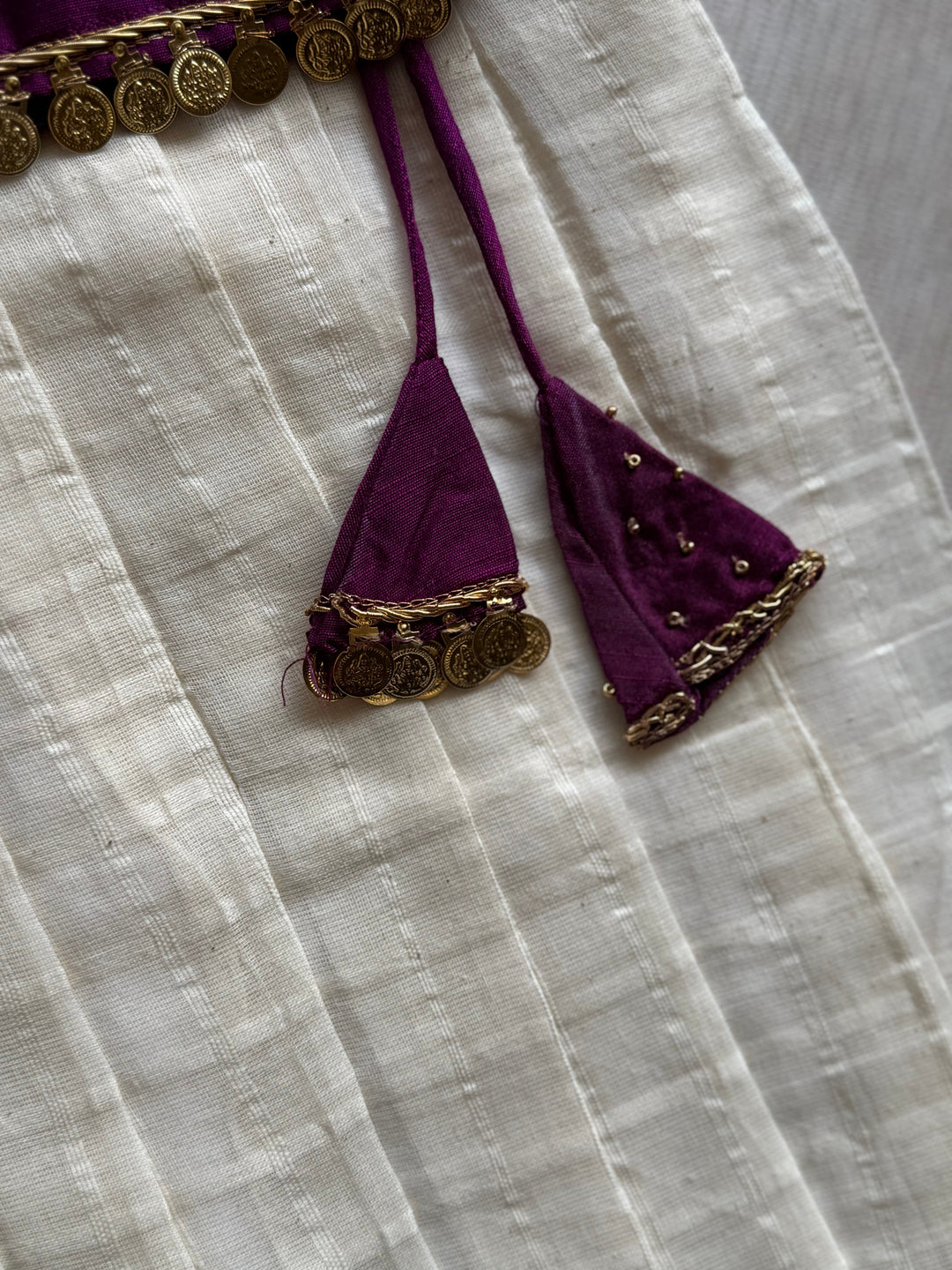 Aabarna Crop top and skirt - Onam Edit Express | SHOBITAM
