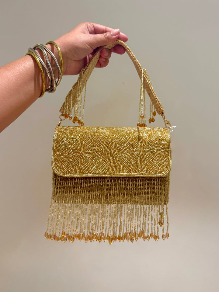 GOLDEN HOUR Beadwork Bag