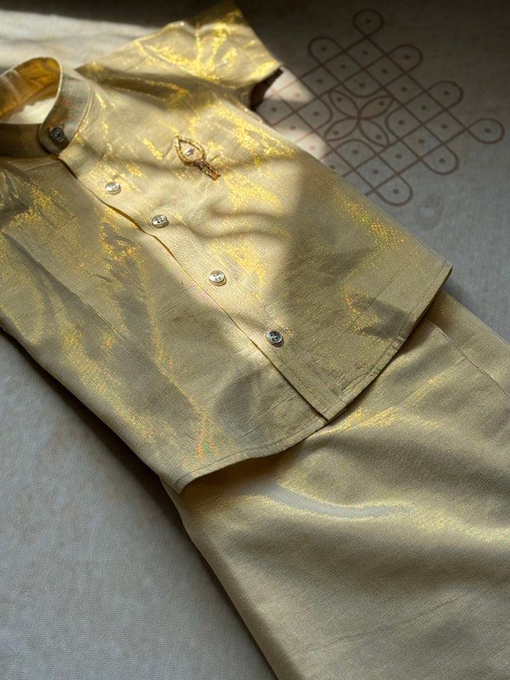 Boys Customisable Dhoti and Shirt - Express | SHOBITAM