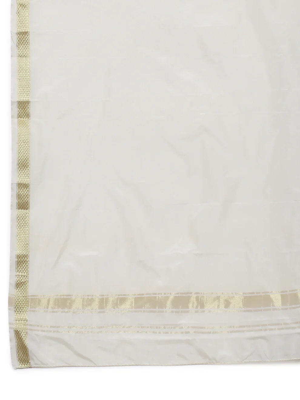 Pure Silk Stitched Dhoti, Kurta and Angavastram 3 piece set in Cream | SILK MARK CERTIFIED
