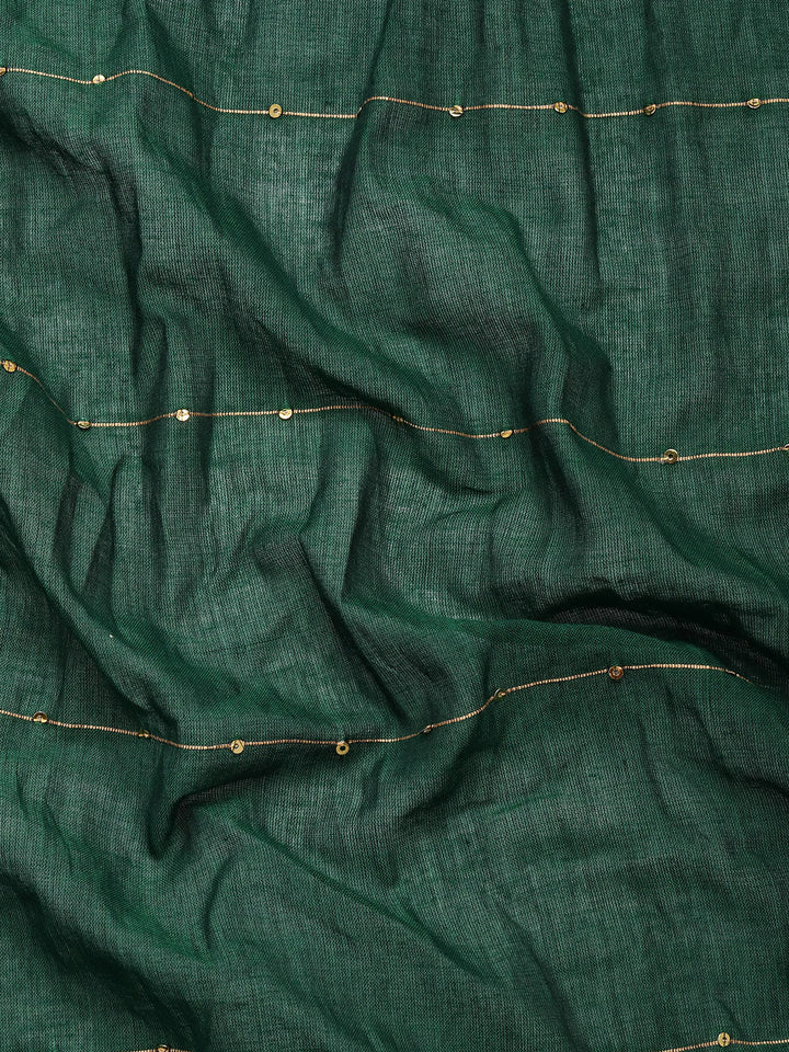 Handloom Sequins Cotton Saree | SHOBITAM
