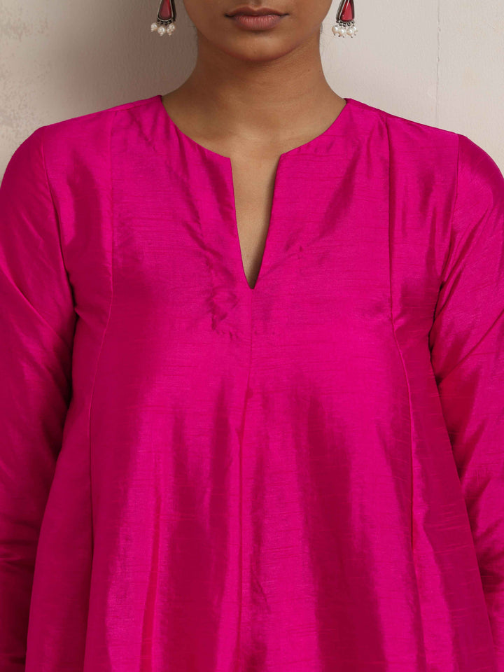 Pink Silk Co-ord Set | SHOBITAM