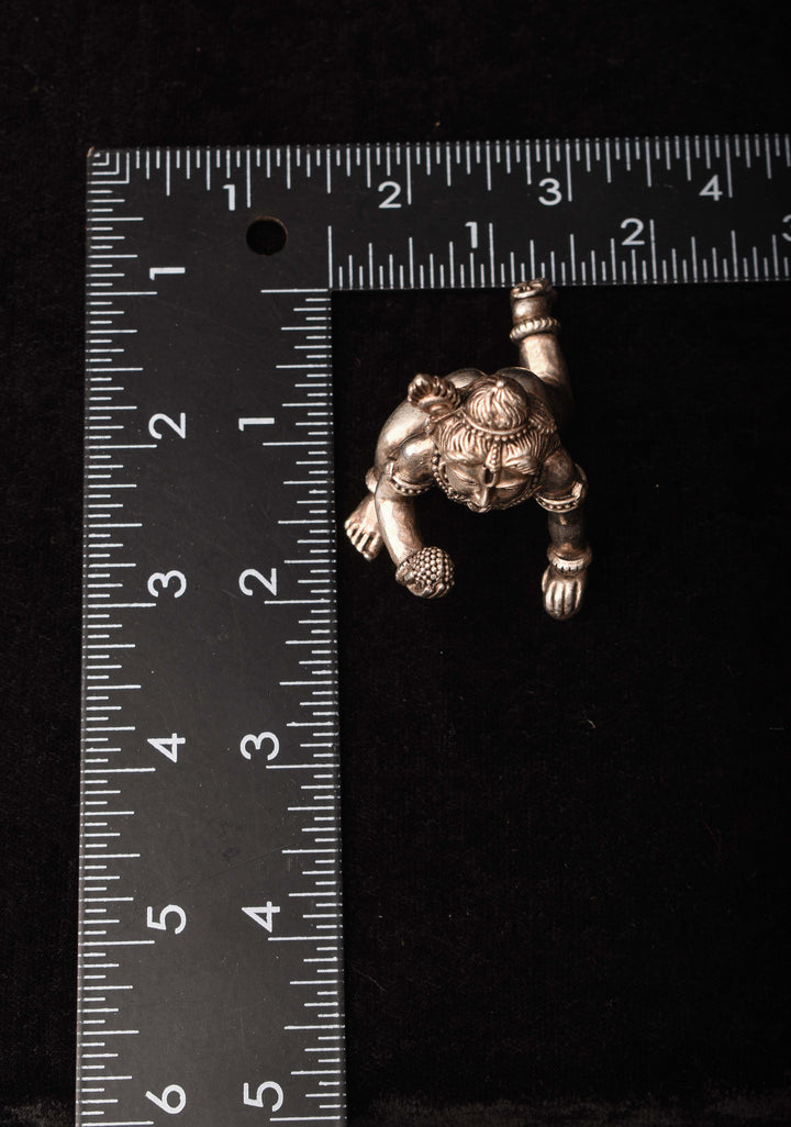 Silver Antique Finish ⁠Laddu Gopal Ldol