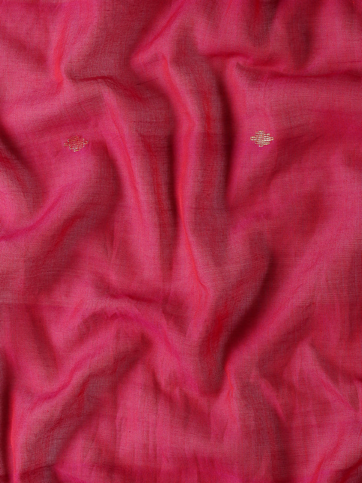 Handloom Zari buti Jamdani Cotton Saree with blouse piece | SHOBITAM