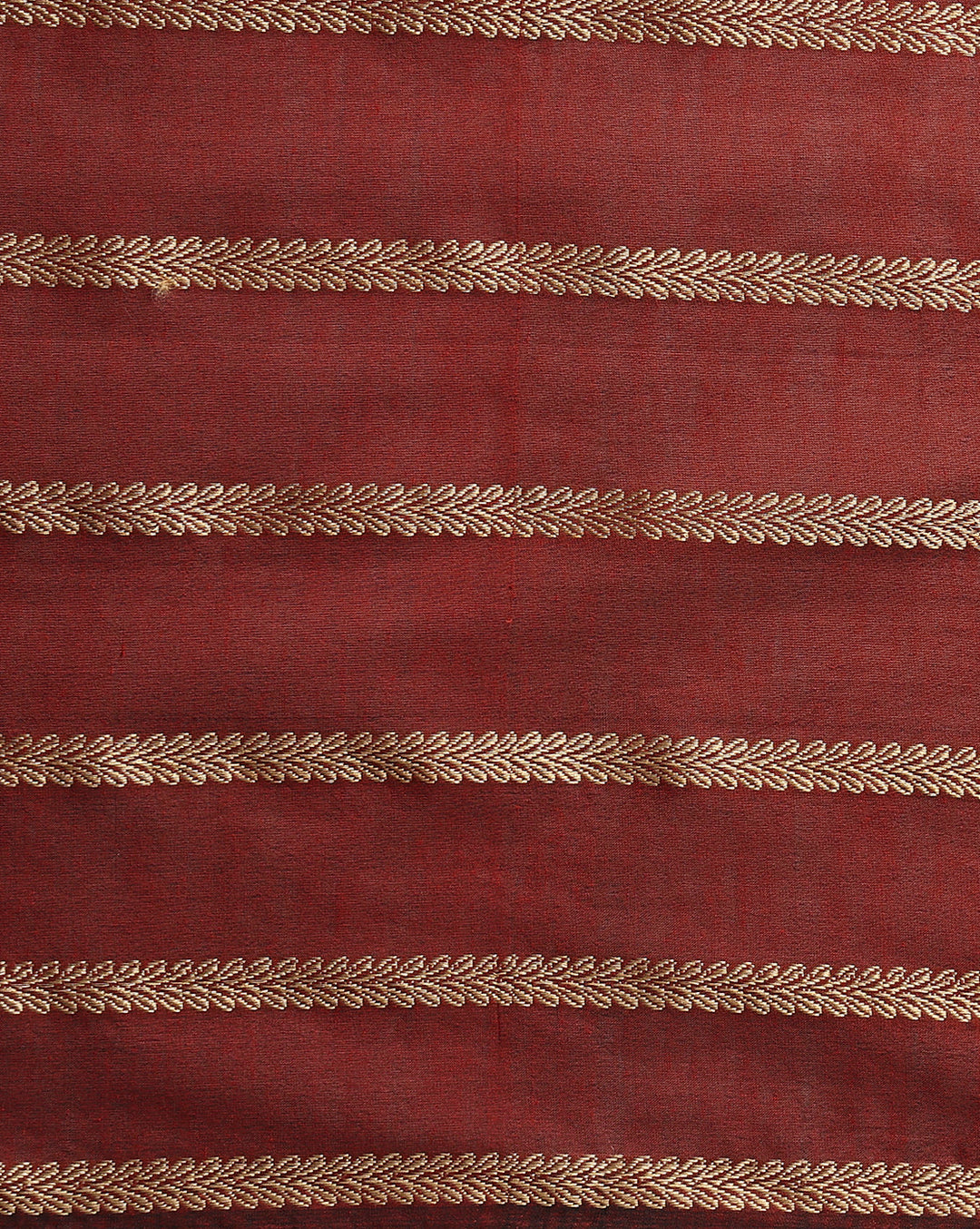 Maroon cotton Woven Saree with Blouse piece | SHOBITAM
