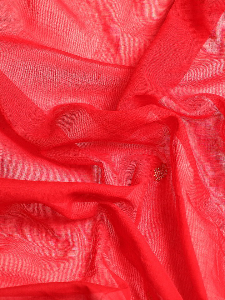 Handloom Zari buti Jamdani Cotton Saree with blouse piece | SHOBITAM
