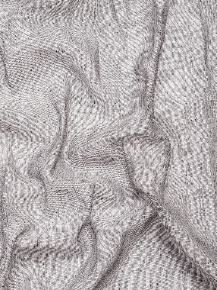 Handloom Grey Purple Cotton Kantha Saree