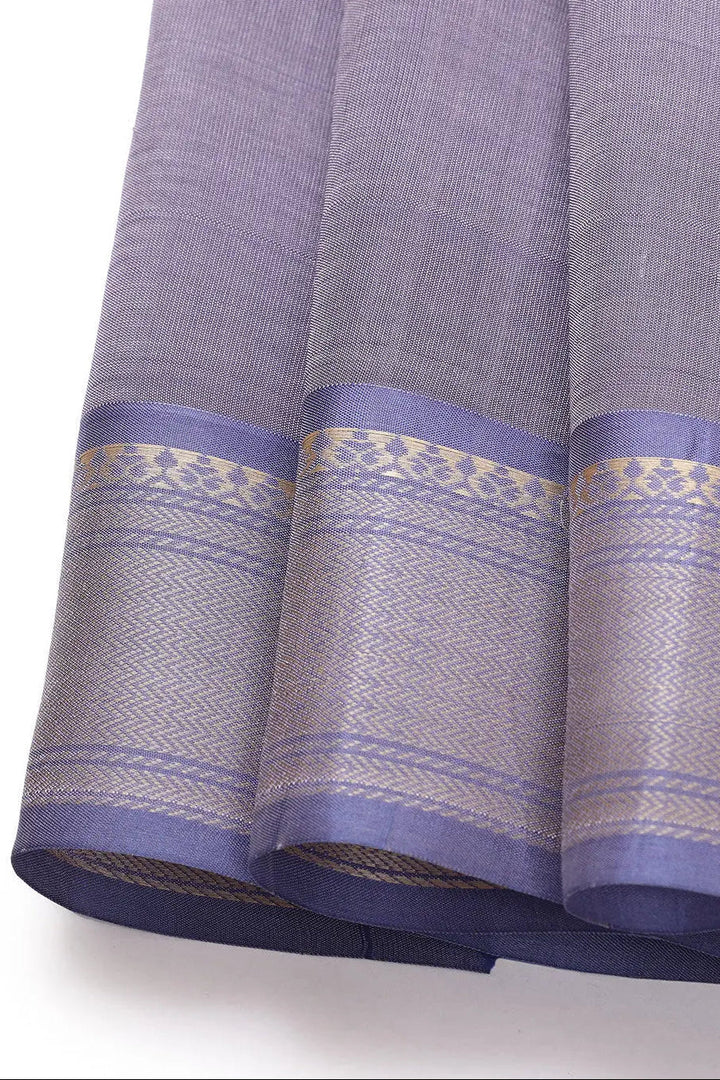 Handloom Butter Yellow Pure Cotton Kanchi Saree With Pure Silk Border And Pallu | SHOBITAM