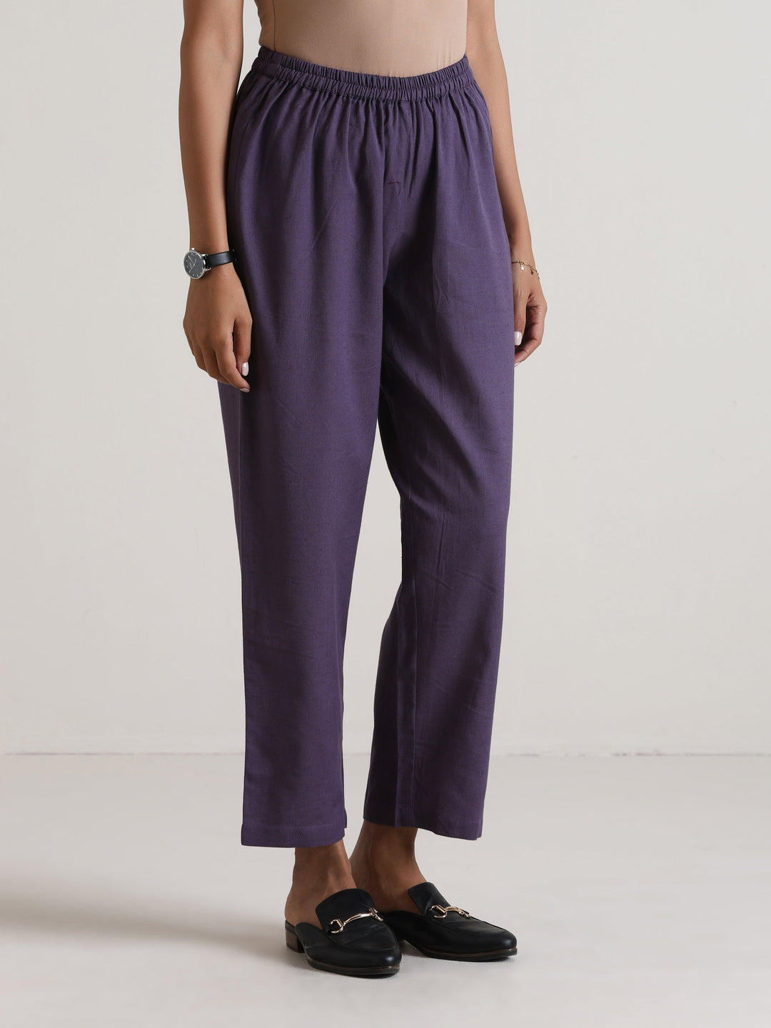 Plum Purple Relaxed Fit Co-Ord Set | SHOBITAM