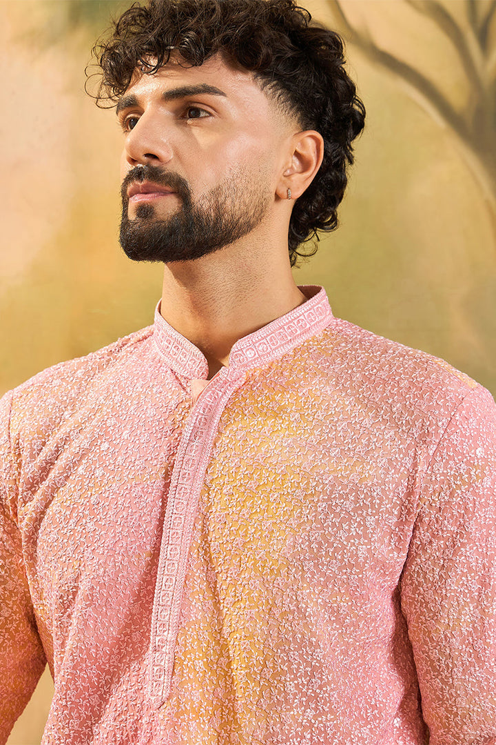 Multi Viscose Rayon Solid Embroidered Straight Kurta | SHOBITAM