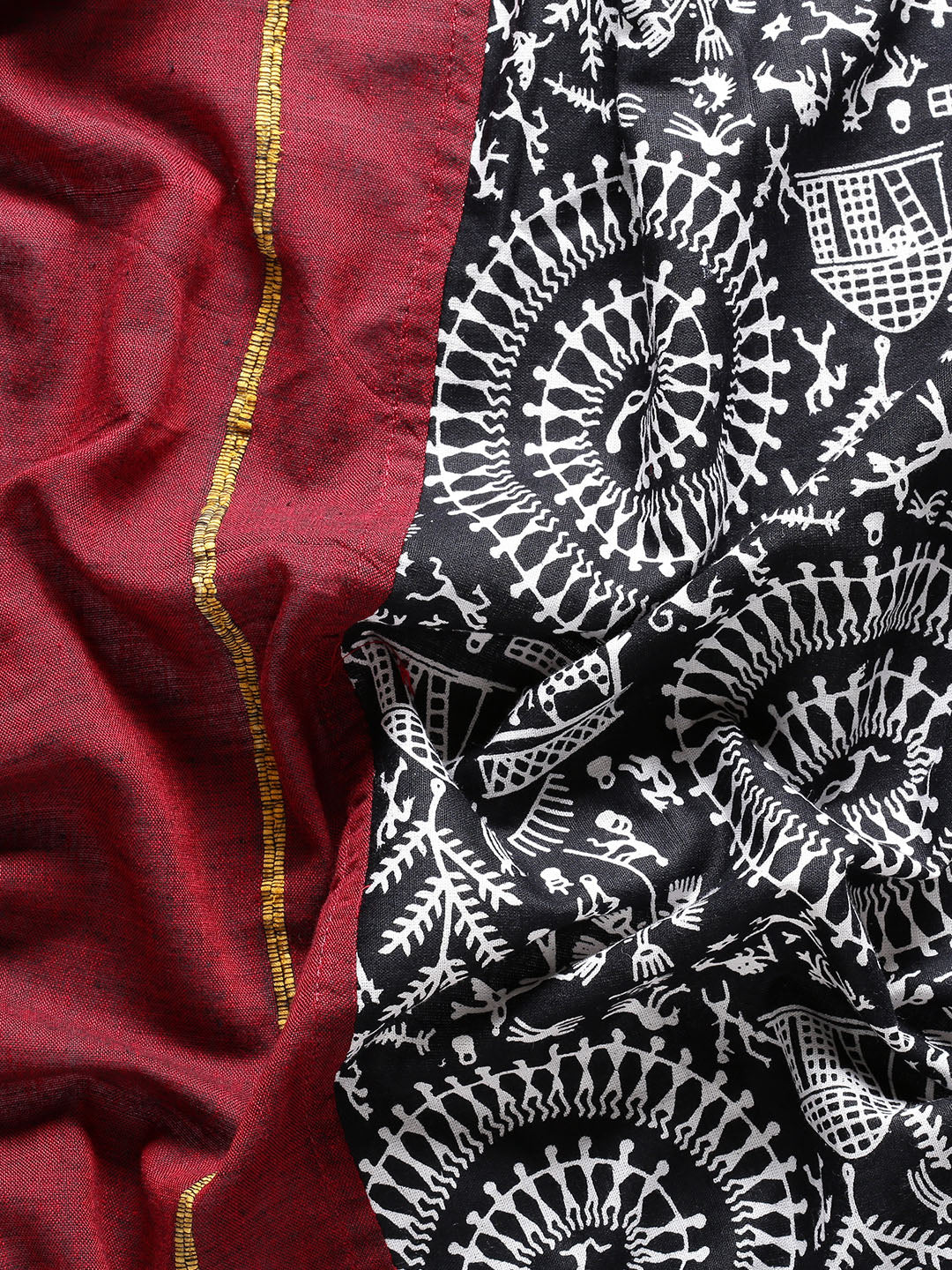 Handloom Khesh Print Pure Cotton saree | SHOBITAM