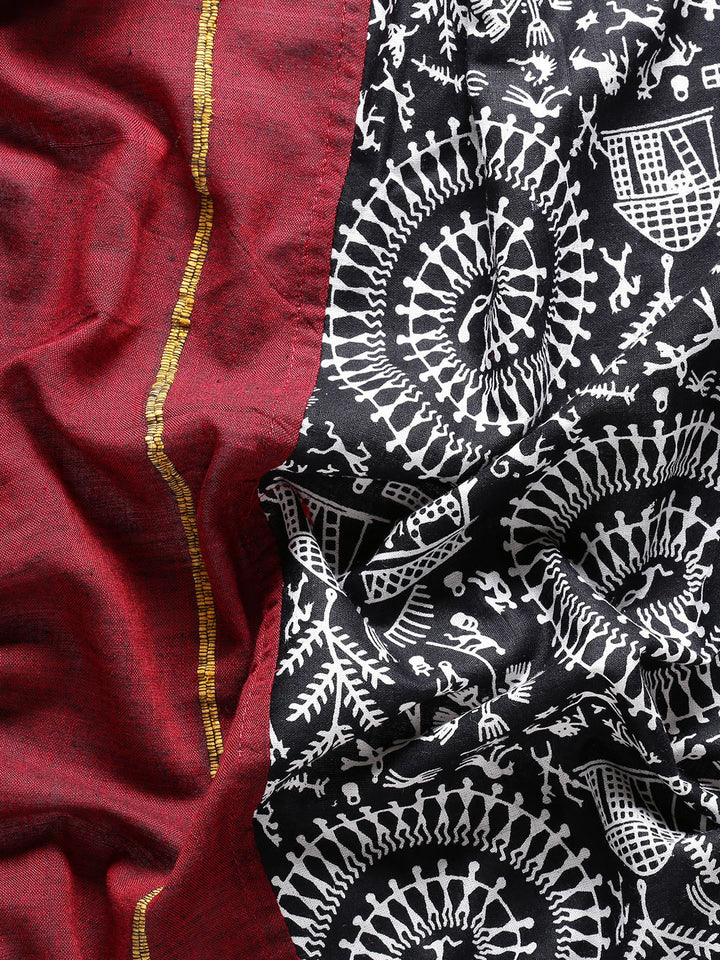 Handloom Khesh Print Pure Cotton saree | SHOBITAM