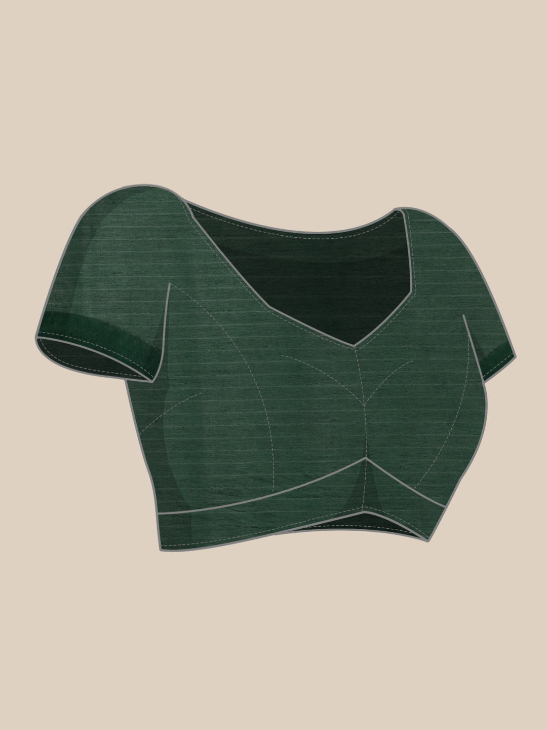 Dark Green Handloom woven Shibori Cotton Saree | SHOBITAM