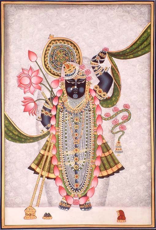 5x3 Feet Shreenathji in Shringar Painting | SHOBITAM