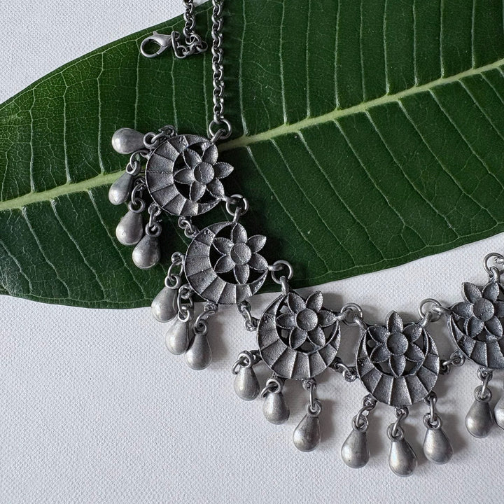 Chandrapushpa Chain Choker Necklace | SHOBITAM