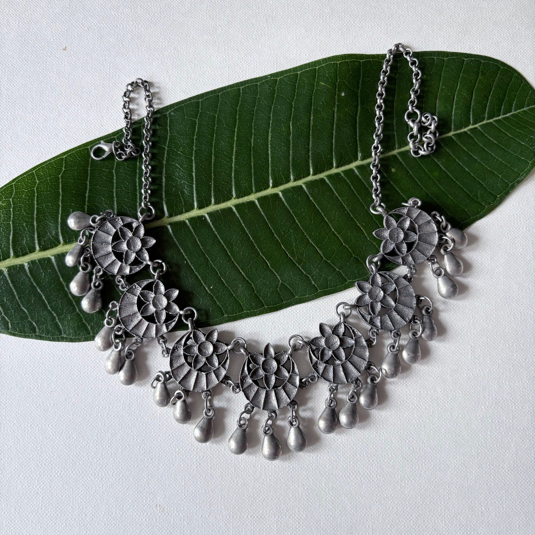 Chandrapushpa Chain Choker Necklace | SHOBITAM