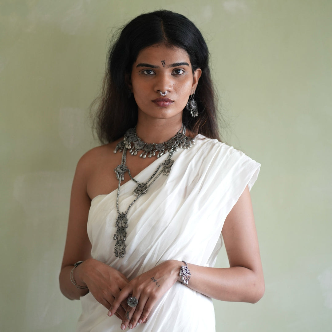 Chandrapushpa Chain Choker Necklace | SHOBITAM