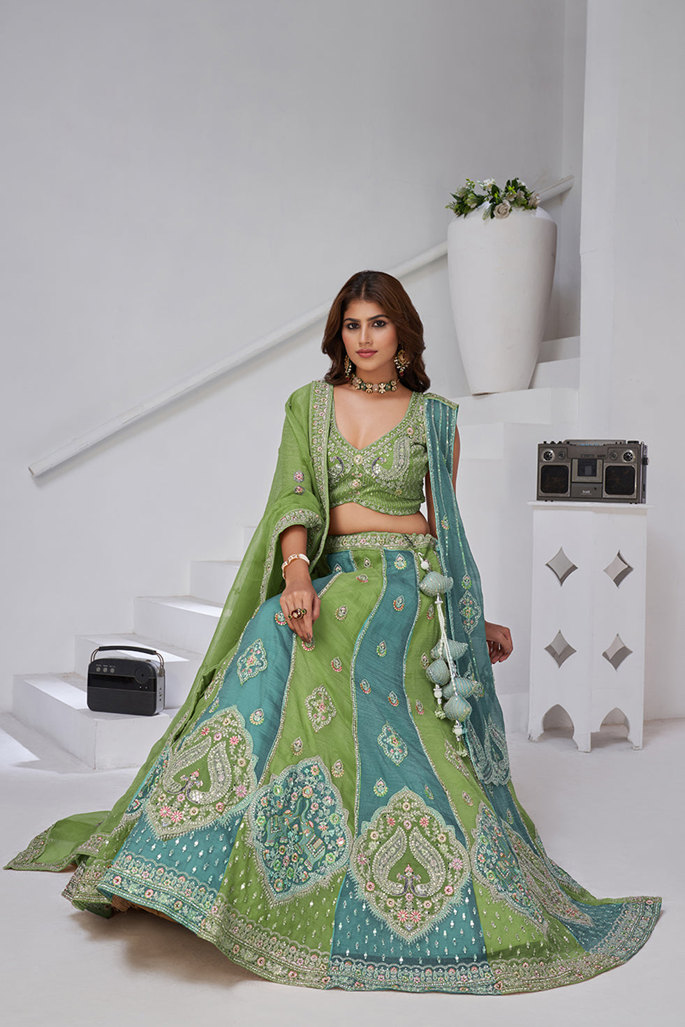 Samira, colours of Life Lehenga Set | SHOBITAM