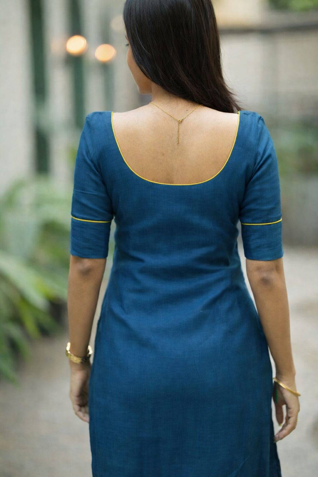 Raha Teal Kurti Set (Set of 2) | SHOBITAM
