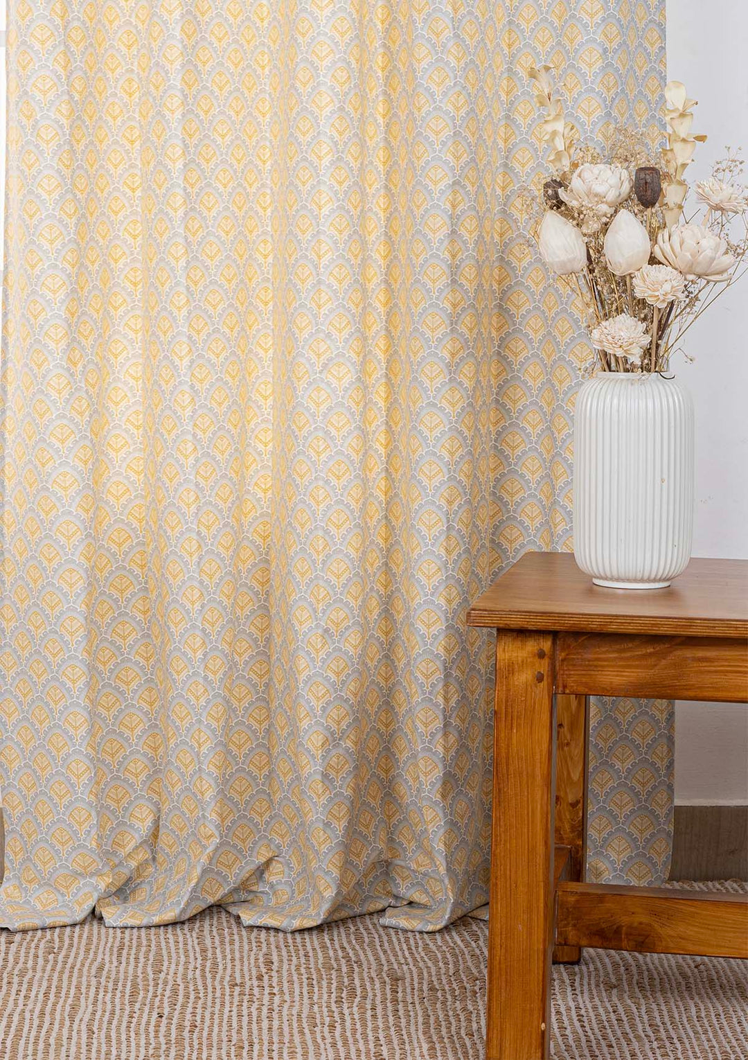 Pakkshi 100% Cotton Printed Curtain for living room & bedroom - Light Reduction - Multicolor - Single Piece | SHOBITAM
