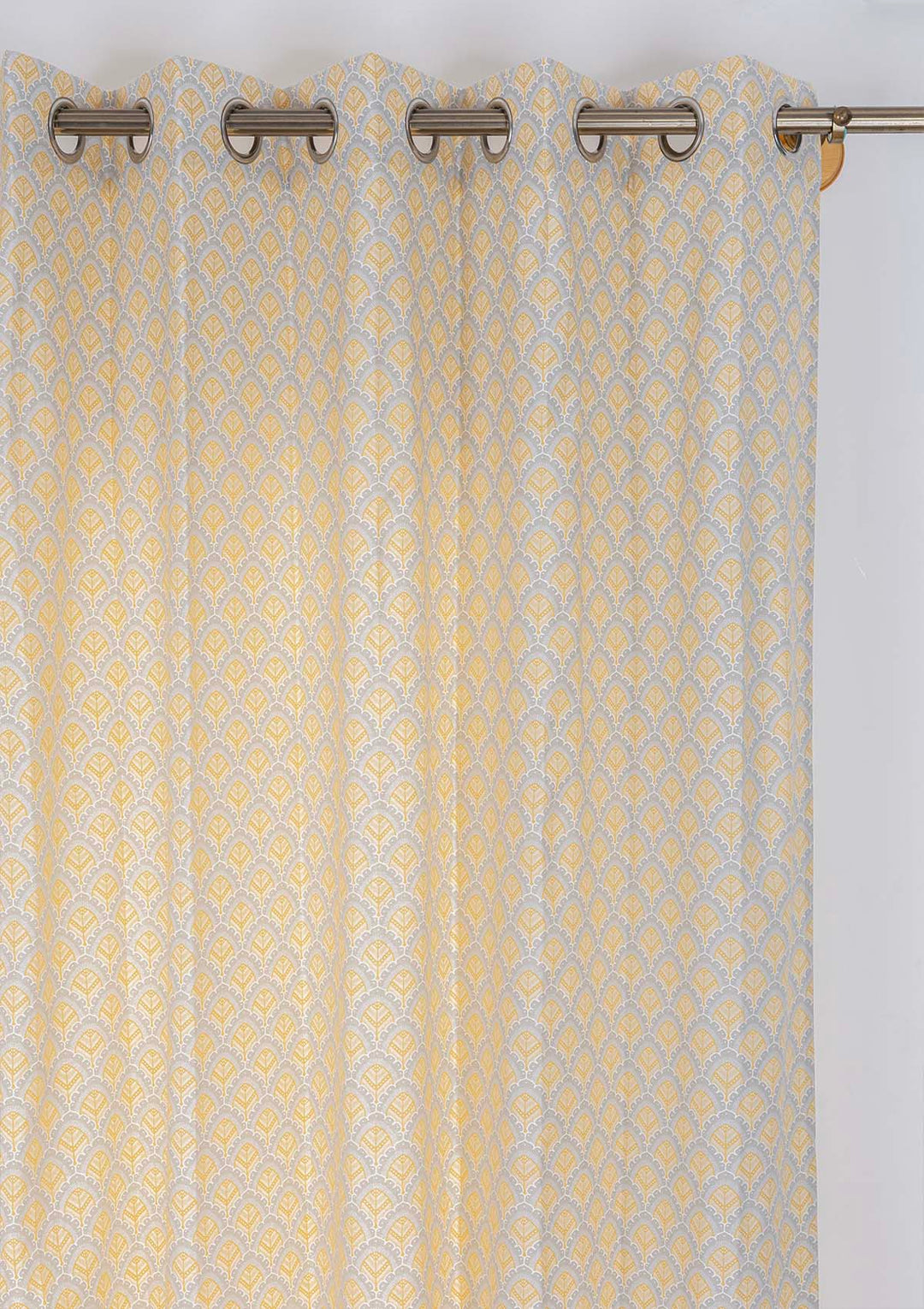 Pakkshi 100% Cotton Printed Curtain for living room & bedroom - Light Reduction - Multicolor - Single Piece | SHOBITAM