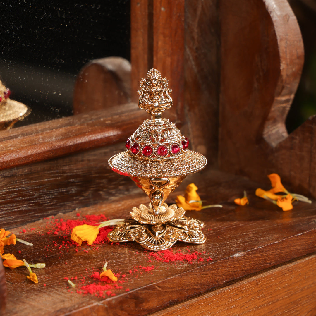 Mahalakshmi Devi Kumkum Box | SHOBITAM