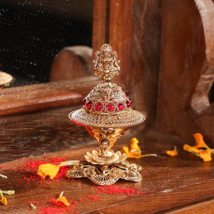 Mahalakshmi Devi Kumkum Box | SHOBITAM
