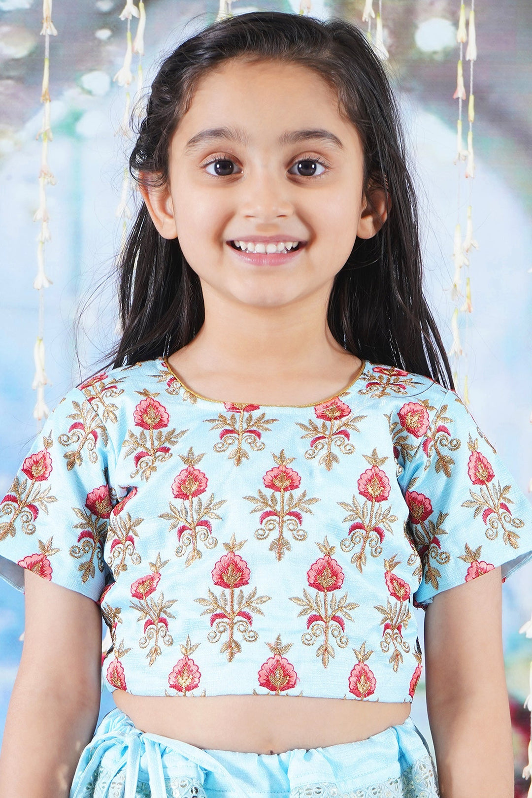 Girls 12 Kali Starry Lehenga Blouse with Dupatta