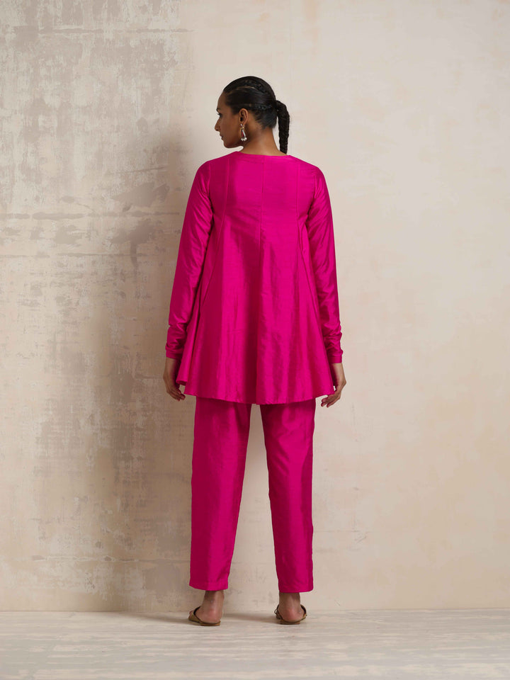 Pink Silk Co-ord Set | SHOBITAM
