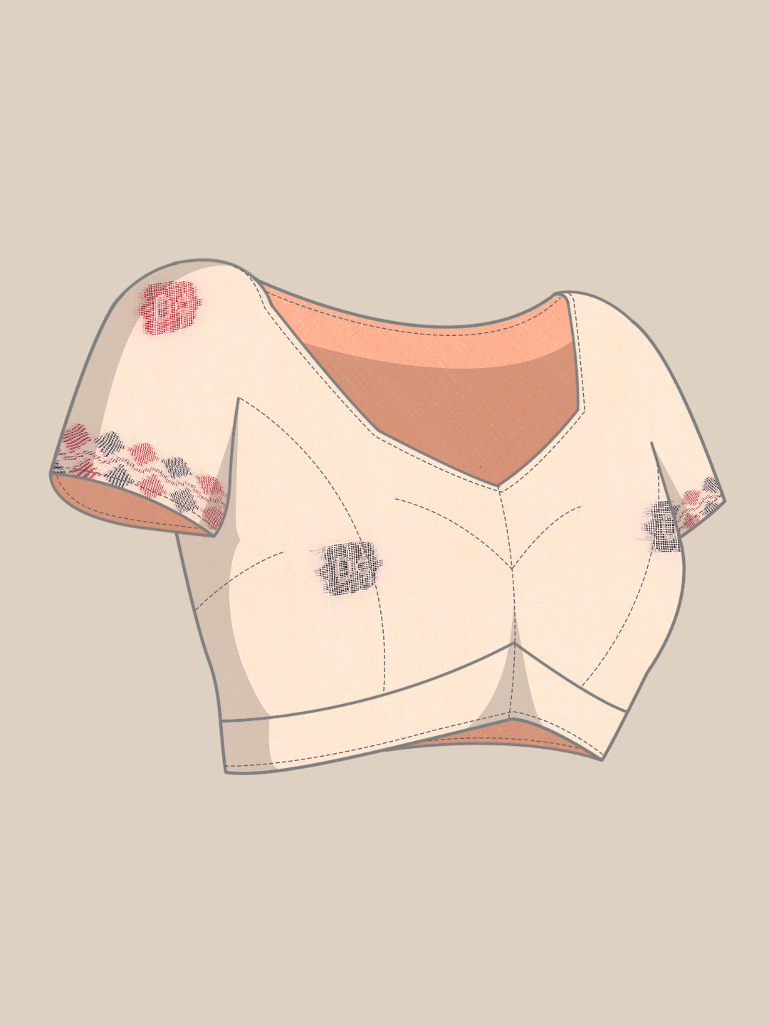 Jamdani Cotton Saree with Blouse piece | SHOBITAM
