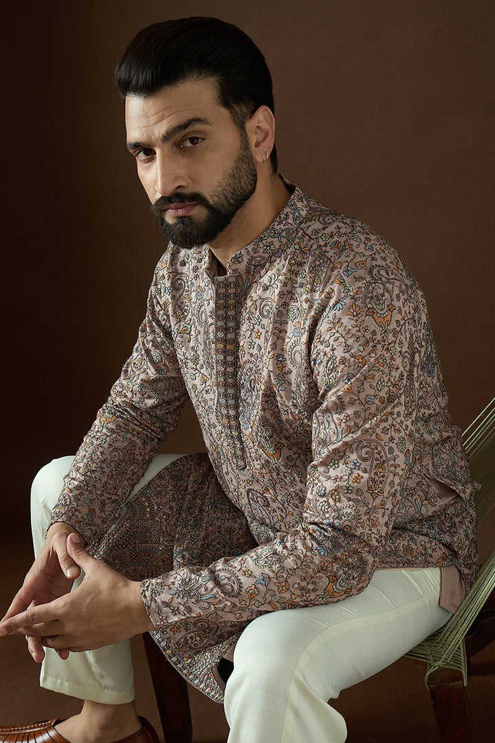 Multi Polyster Solid Embroidered Straight Kurta Sets | SHOBITAM
