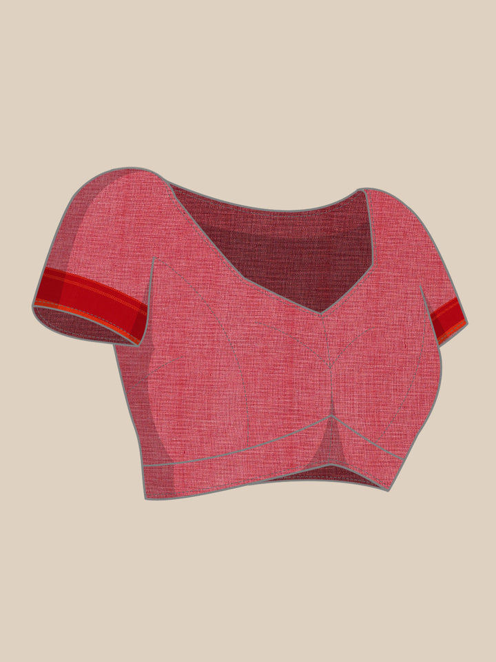 Handwoven Jacquard Weave Pure Cotton Assamese Saree | SHOBITAM