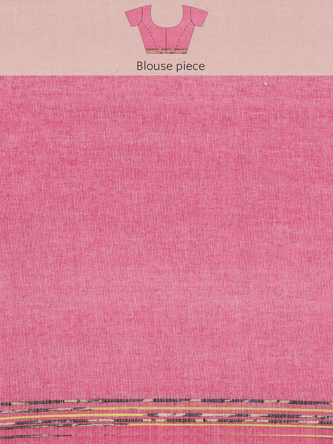 Pink Khesh Weave Pure Cotton saree